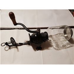 Antique coffee grinder