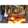 Image 3 : BOX OF SAFETY GLASSES HIGH VISIBILITY VEST AND HARNESS