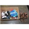 Image 1 : LOT OF MENS AND WOMENS SKI GLOVES AND BEANIES AND COWBOY BOOTS