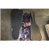 Image 2 : TWO LEATHER GUITAR CASES AND SNOWBOARD