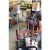 Image 2 : PALLET OF INDUSTRIAL LIGHTING AND TOOLS AND CASTORS