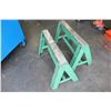 Image 2 : TWO METAL SAWHORSES