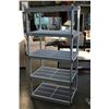 Image 1 : 5 TIER PLASTIC SHELVING
