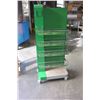 Image 1 : GREEN ROLLING RETAIL SHELF