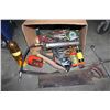 Image 1 : BOC OF ASSORTED HAND TOOLS AUTO TAPE ETC