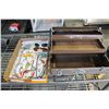 Image 1 : TACKLE BOX AND TRAY OF FISHING LURES AND TACKLE