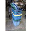 Image 1 : TEN RUBBERMAID TOTES WITH THREE LIDS