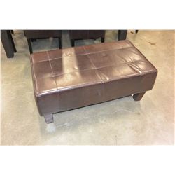 LEATHER OTTOMAN
