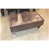 Image 1 : LEATHER OTTOMAN