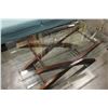Image 2 : WOOD BASE GLASS TOP COFFEE TABLE