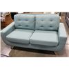 Image 2 : FLOOR MODEL HOME ELEGANCE MODERN CHENILLE TUFTED SOFA AND LOVESEAT, REMOVABLE BACK CUSHIONS, RETAIL 