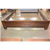 Image 2 : HOME ELEGANCE 6 PIECE MODERN SOLID WOOD BEDROOM SUITE IN DARK FINISH LINED AND DOVETAIL CONSTRUCTION