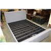 Image 1 : NEW QUEENSIZE HOME ELEGANCE MODERN GREY PLATFORM STORAGE LIFT BED RETAIL $1799