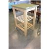 Image 1 : PAINTED ROLLING KITCHEN STAND