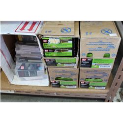 FOUR CASES OF 4 INCH COMMON NAILS AND BRAD NAILS AND DUAL FAST STAPLES