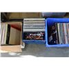 Image 1 : TOTE AND CRATE AND BOX OF RECORDS