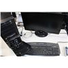 Image 2 : CLEAR SIDE DESKTOP COMPUTER WITH FLATSCREEN MONITOR MOUSE AND KEYBOARD
