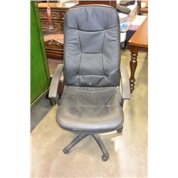 BLACK LEATHER OFFICE CHAIR