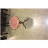 Image 3 : LEATHER TOP BOMBAY PARLOR TABLE AND WOOD PLANTSTAND