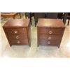 Image 1 : PAIR OF MODERN THREE DRAWER ENDTABLES