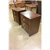 Image 2 : PAIR OF MODERN THREE DRAWER ENDTABLES