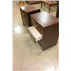 Image 3 : PAIR OF MODERN THREE DRAWER ENDTABLES
