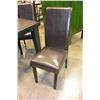 Image 2 : NEW FLOOR MODEL HOME ELEGANCE MODERN 8 PIECE DINING SET WITH HIDDEN LEAF AND 7 LEATHER DINING CHAIRS