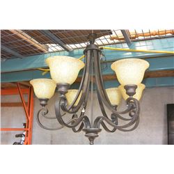 SIX PENDANT CHANDELIER