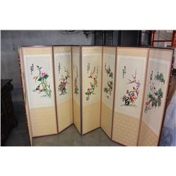 EASTERN SILK FOLDING DRESSING SCREEN