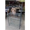 Image 1 : GREEN METAL AND GLASS SHELF