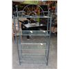 Image 2 : GREEN METAL AND GLASS SHELF