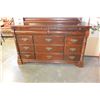 Image 2 : MODERN MAHOGANY FINISH DRESSER WITH MIRROR