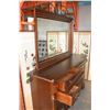 Image 3 : MODERN MAHOGANY FINISH DRESSER WITH MIRROR