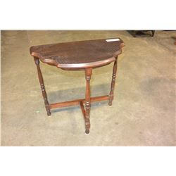 MAHOGANY HALF MOON TABLE