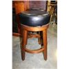 Image 2 : PAIR OF NEW HOME ELEGANCE MODERN COUNTER HEIGHT LEATHER TOP SWIVEL BAR STOOLS