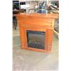 Image 1 : MAPLE FIRE PLACE MANTLE WITH ELECTRIC FIREPLACE