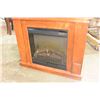 Image 2 : MAPLE FIRE PLACE MANTLE WITH ELECTRIC FIREPLACE