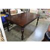 Image 1 : FLOOR MODEL HOME ELEGANCE DINING TABLE WITH LEAF MINOR FREIGHT DAMAGE RETAIL $1199