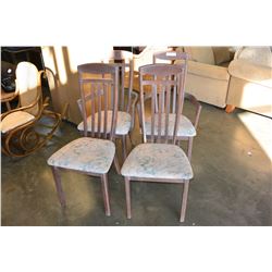 FOUR CARRIER DINING CHAIRS