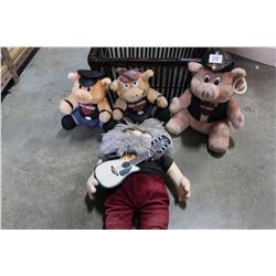 JERRY GARCIA DOLL AND HARLEY DAVIDSON STUFFED ANIMALS