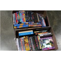 TWO BOXES OF DVDS AND BOX SETS