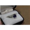 Image 3 : AMETHYST LADIES RING AND MARCASITE AND BLUE STONE DINNER RING