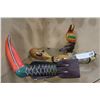 Image 2 : WOODEN TUCANS MARRACCAS AND HAND CARVED DUCK DECOY