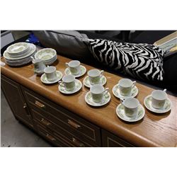 MEAKIN CUPS SAUCERS BOWLS AND PLATTER