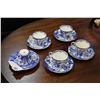 Image 1 : SET OF FIVE CROWN DERBY TEA CUP AND SAUCERS
