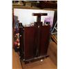 Image 1 : PAINTERS EASEL WITH PAINTINT SUPPLIES AND CANVAS PRINT