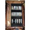 Image 2 : PAINTERS EASEL WITH PAINTINT SUPPLIES AND CANVAS PRINT