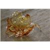 Image 1 : YELLOW ART GLASS DISH AND COMB