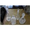 Image 1 : FOUR CRYSTAL DECANTERS