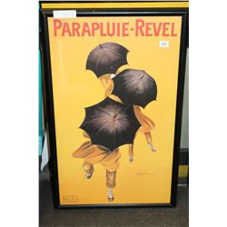 PARAPLUIE REVEL SIGNED PRINT